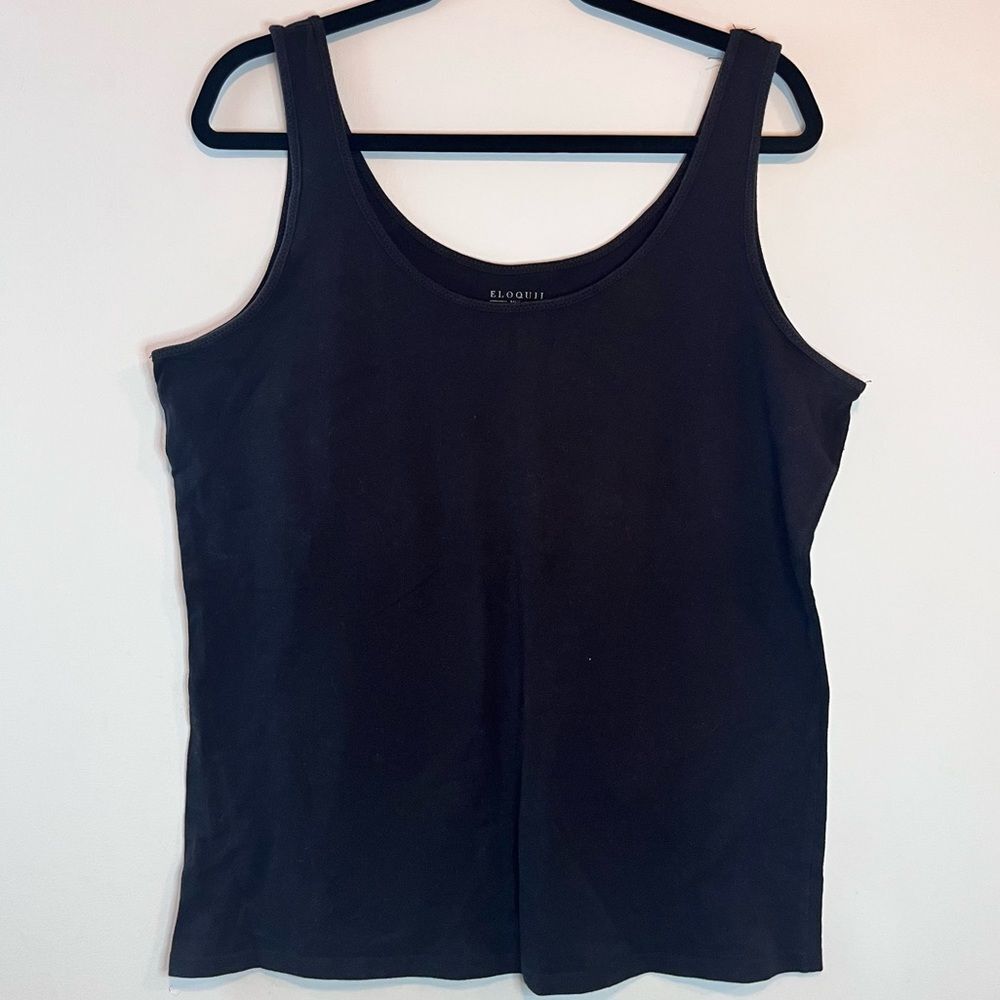 Eloquii Black Basic Tank Top - Size 18/20